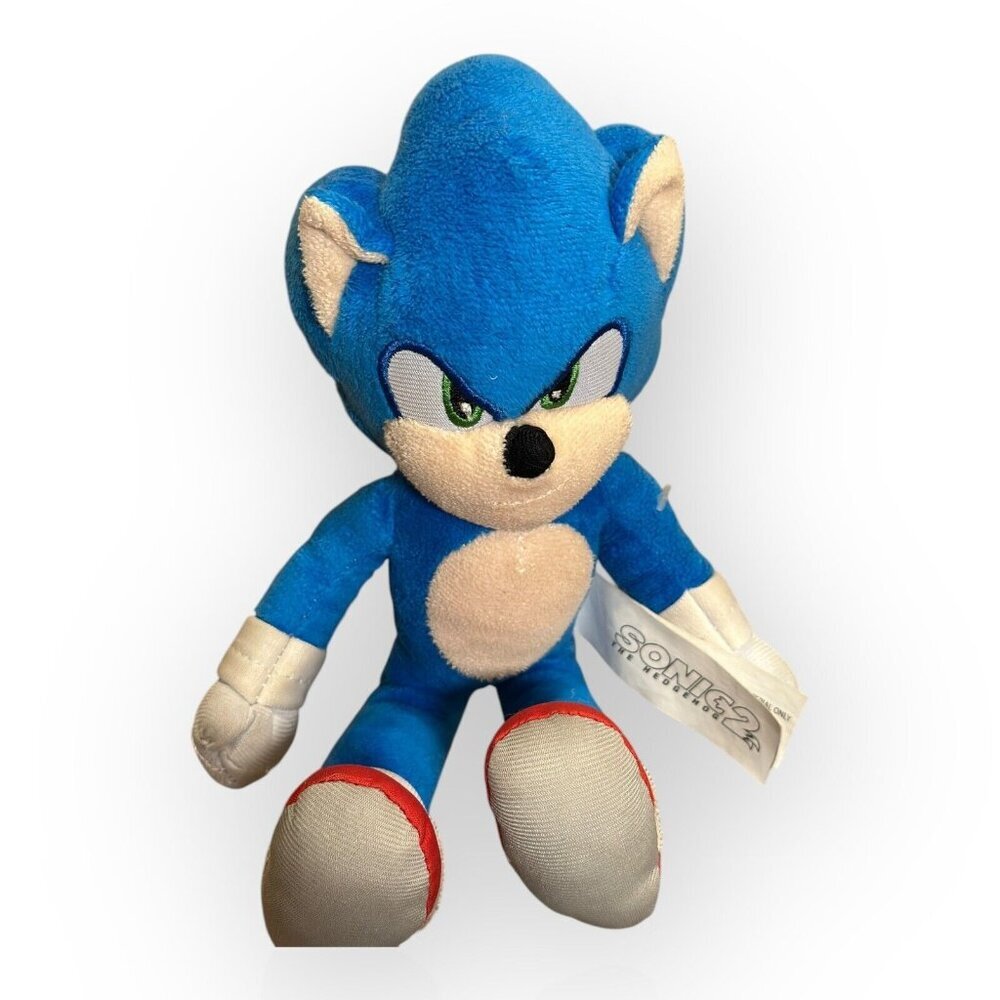 Sonic the Hedgehog 2 Movie Sonic 2022 Height 9 Inches Tall Basic Soft Plush Toy - Picture 12 of 12